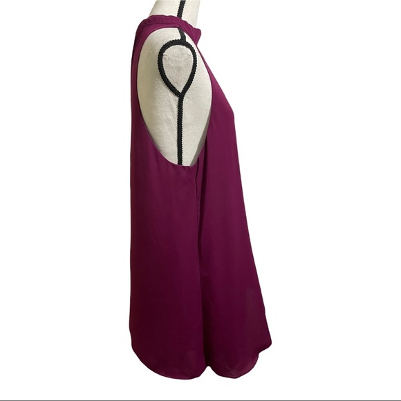 Lulus  womens dress size Large mock neck v neck cutout swing style keyhole - Picture 8 of 14